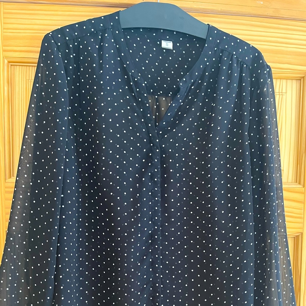 Old Navy Polka Dot Blouse